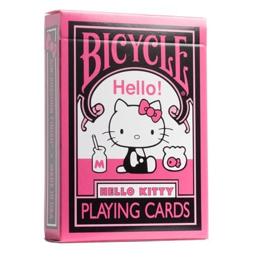 Bicycle Hello Kitty Playing Cards Black Pink 1 Deck