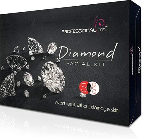 Professional Feel Diamond Facial Kit Instant Glow Beauty Parlour Facial Kit Pro Active All Type of Skin Solution for men women skin glow fairness 500 gm Set of 5