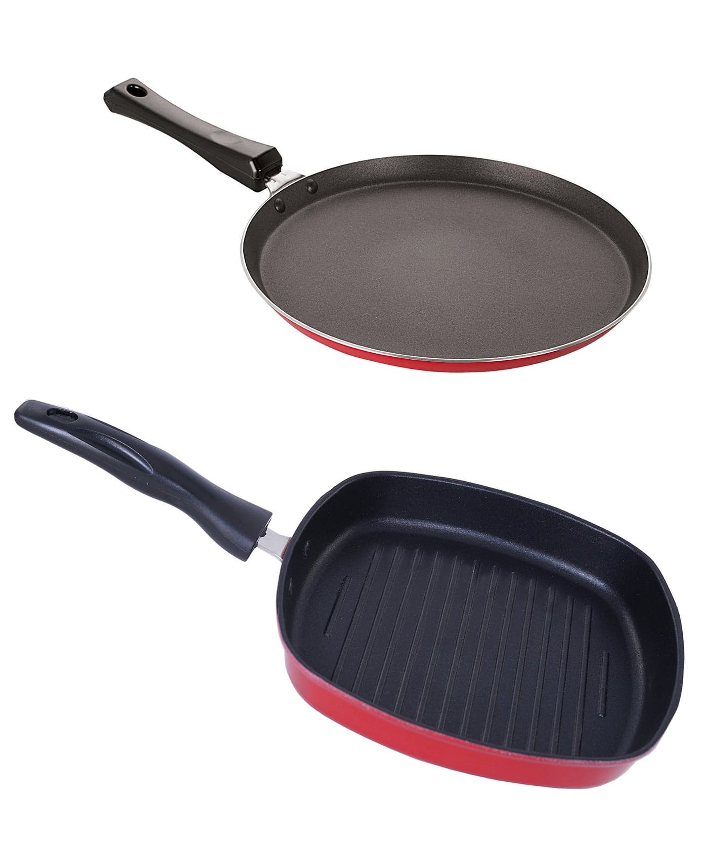 Nirlon Non-Stick 2 Piece Tawa and Grill Pan Combo Kitchen Combo Item