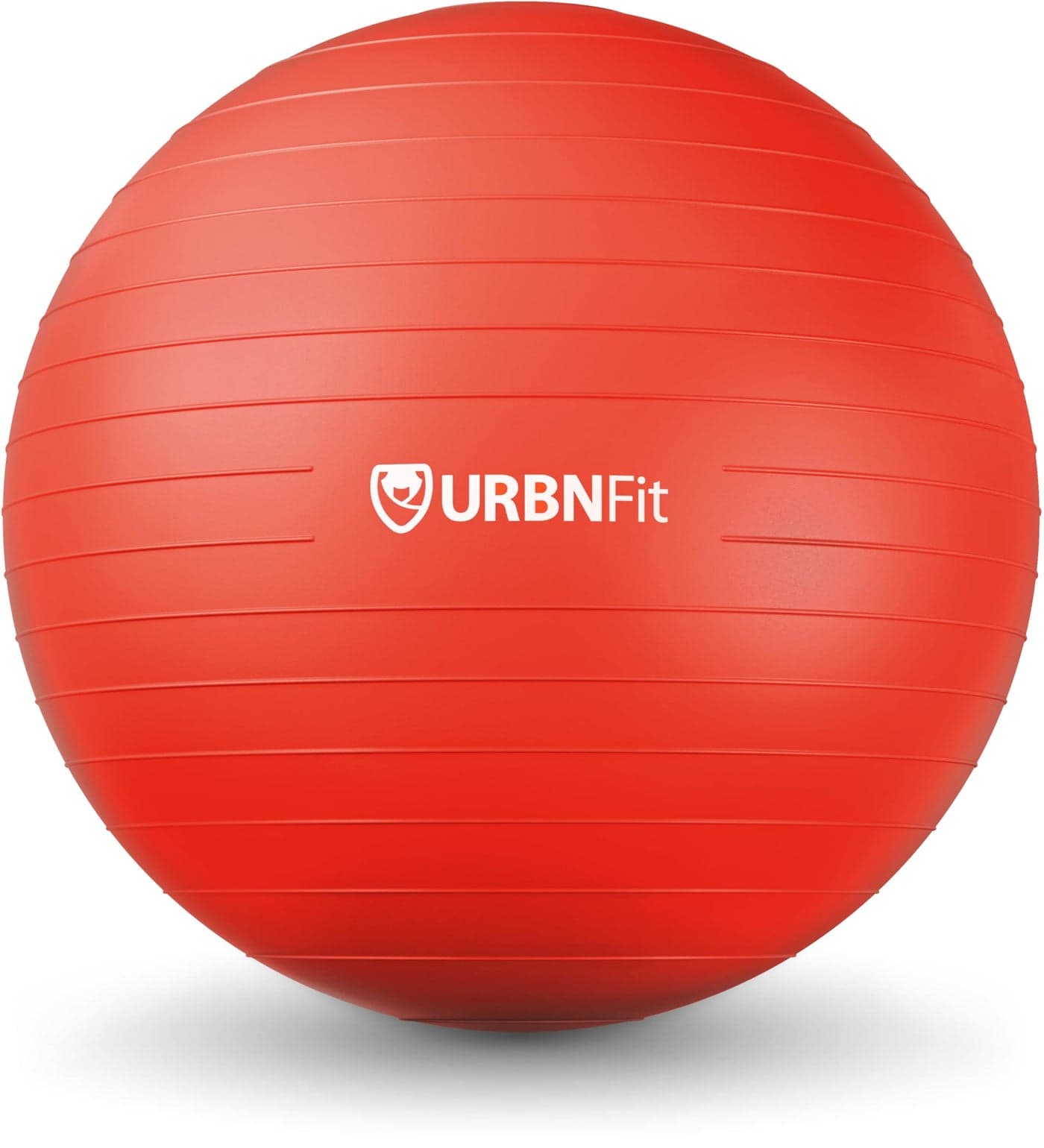 URBNFit Exercise Ball - Yoga Ball in Multiple Sizes for Yoga, Pilates, Pregnancy, Stability - Anti-Burst Swiss Balance Ball w/Quick Pump – Office Ball Chair for Home and Gym – 26 Inch - Red