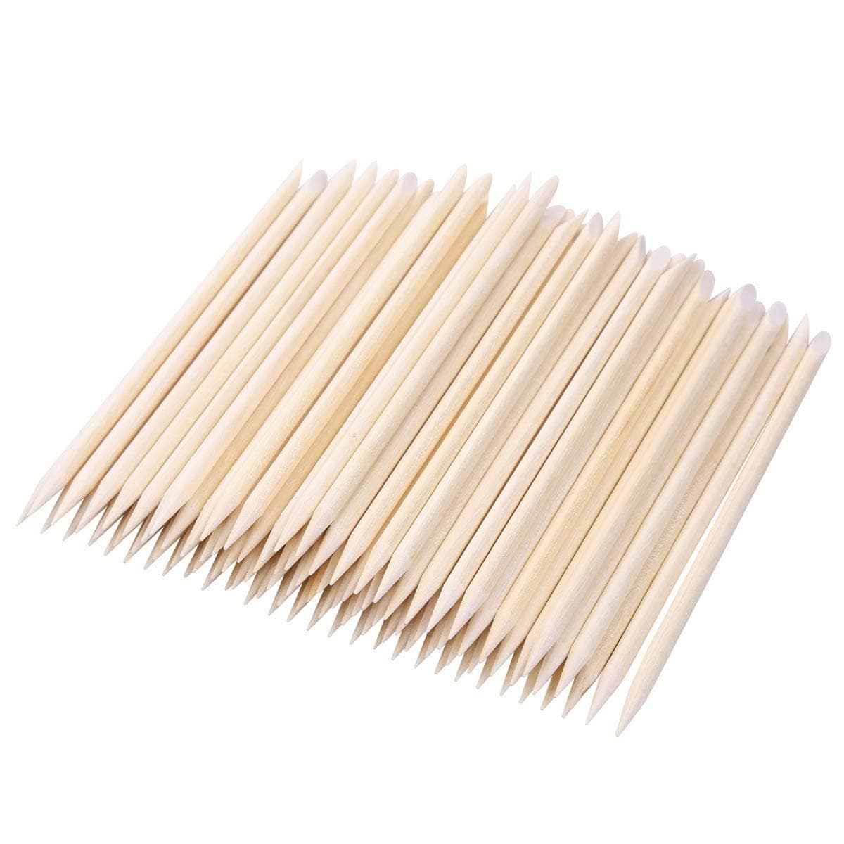 BTYMS 300 Count Orange Wood Stick 45 inch Cuticle Pusher Remover Orangewood Cuticle Sticks Nail Art Manicure Pedicure Sticks Orange Sticks for Nails