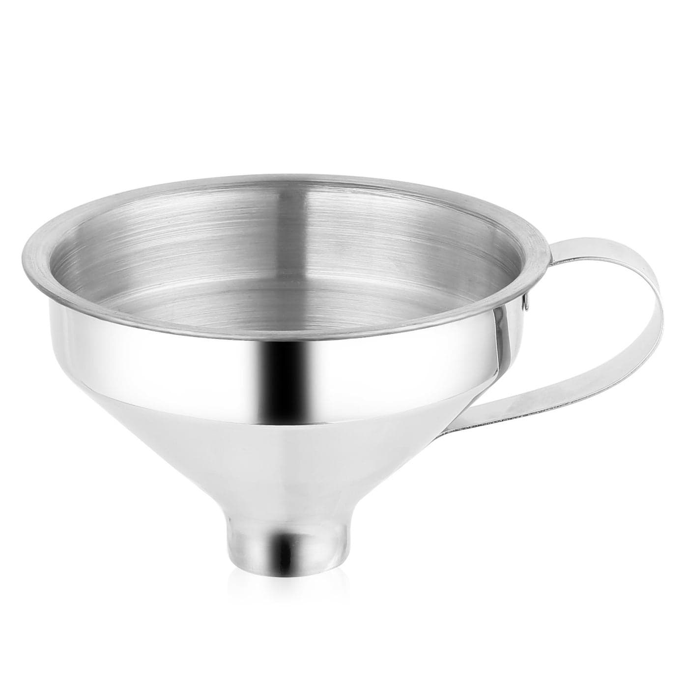 Aozita 188 Stainless Steel Spice Funnel with Handle for Spice Jars Professional Grade Kitchen Tools