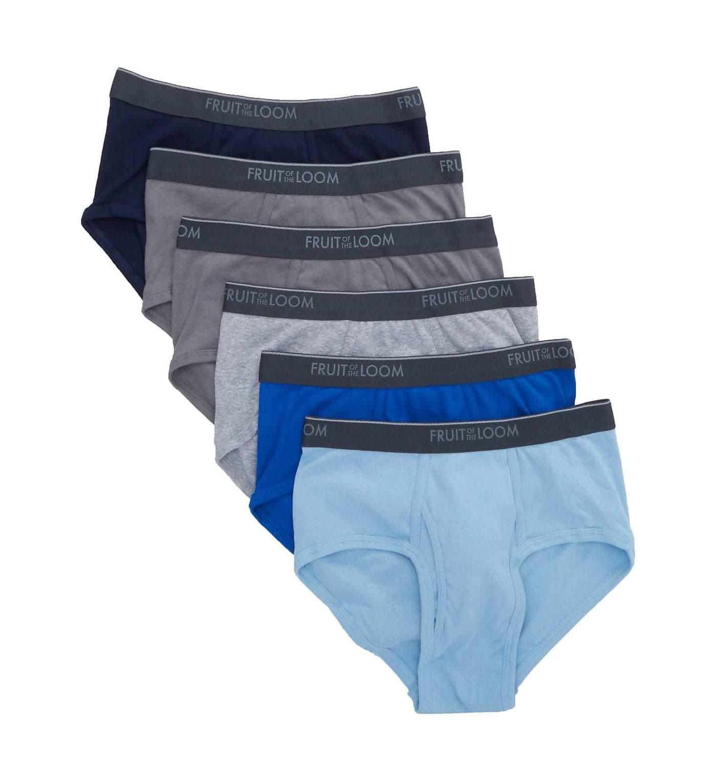 Fruit of the Loom Mens Fashion Briefs 6 pack Assorted