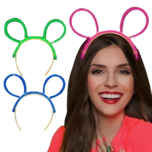 Wanna Party Glow in The Dark DIY Neon Headband Ideal for Parties, Concerts, Festivals, Night events For Kids & Adults