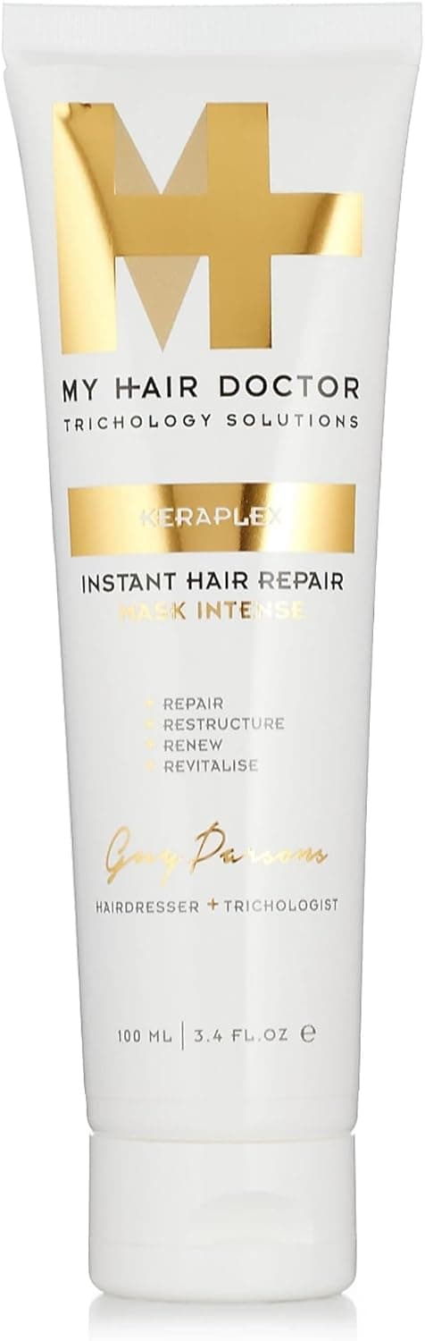 MY HAIR DOCTOR Keraplex Instant Hair Repair Mask 100ml Deep Conditioning Hair Treatment With Castor Oil Keratin Hair Mask Leave In Conditioner For Damaged Hair