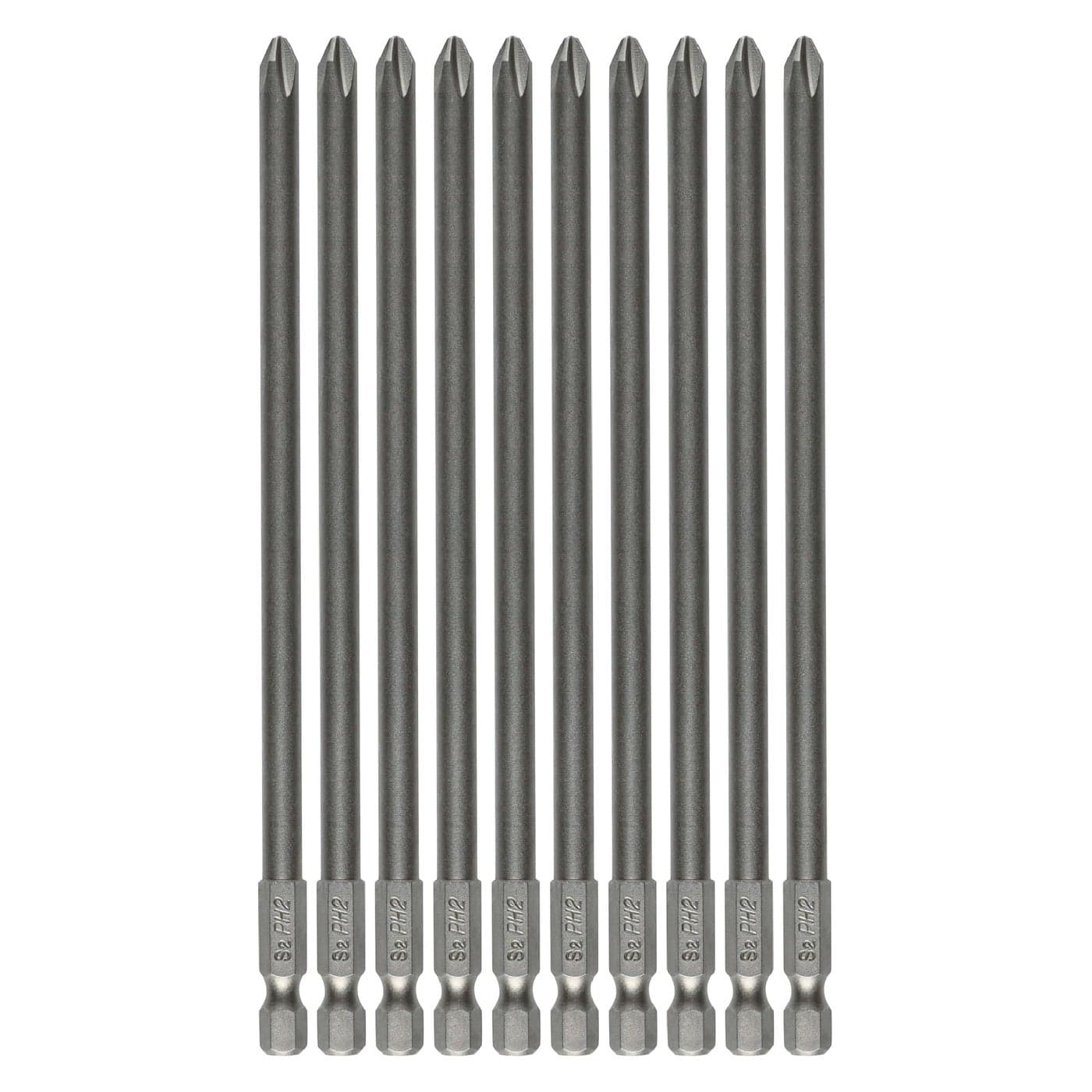 VESTTIO Phillips Cross Slot PH22 Long Screwdriver Bit Set 10PCS 14 Inch Hex Shank 6 Inch150 mm Length S2 Steel with Magnetic for Power Screwdriver Drill Impact Driver