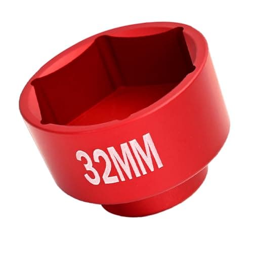 Felisbieti 38 Drive 32mm oil filter Cap socket wrench Aluminum alloy low profile 6point for TDI VW Audi BMW Polaris Chevrolet Oil Filter Cap Removal Tool