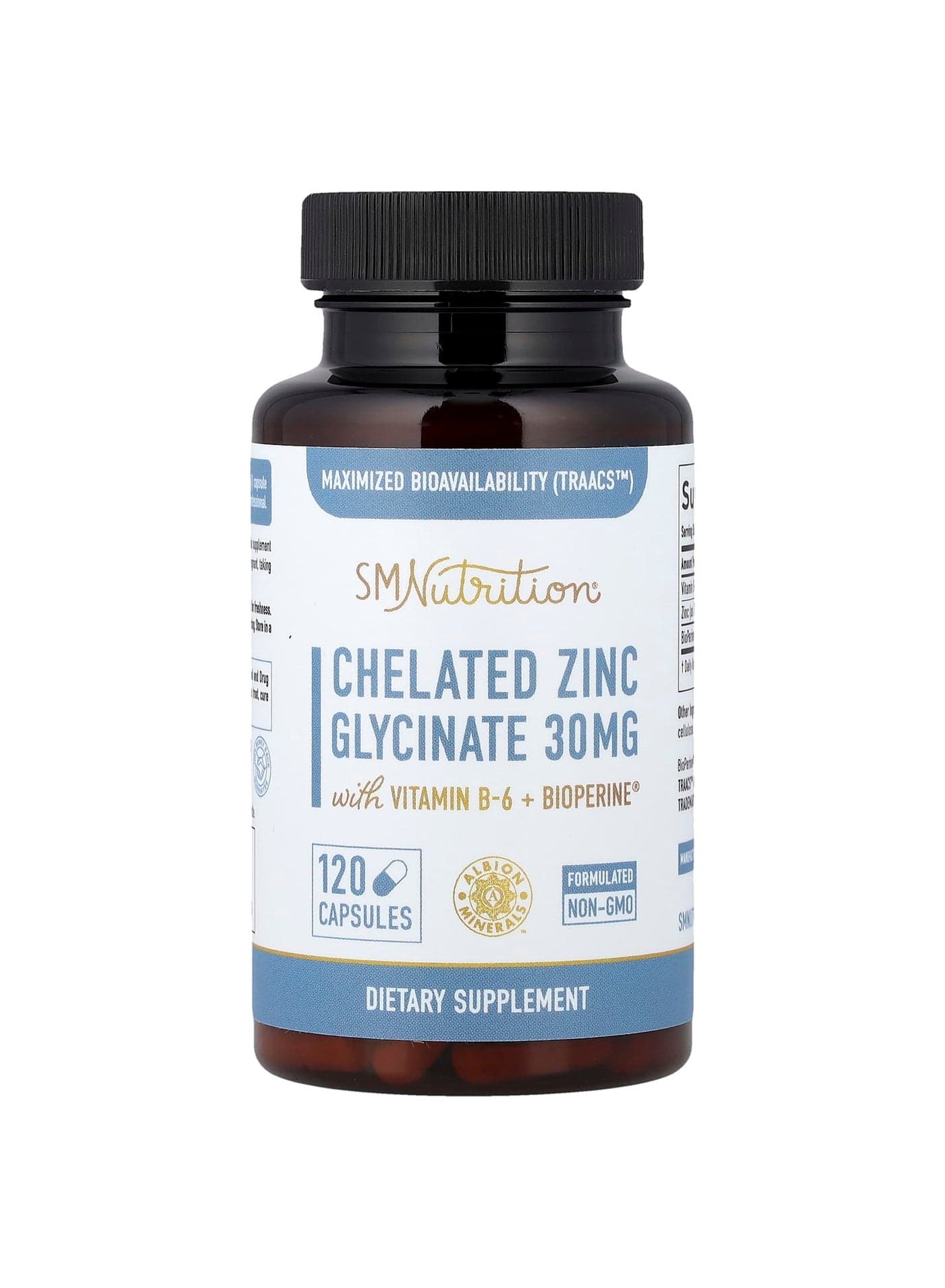 Chelated Zinc Glycinate, 120 Capsules