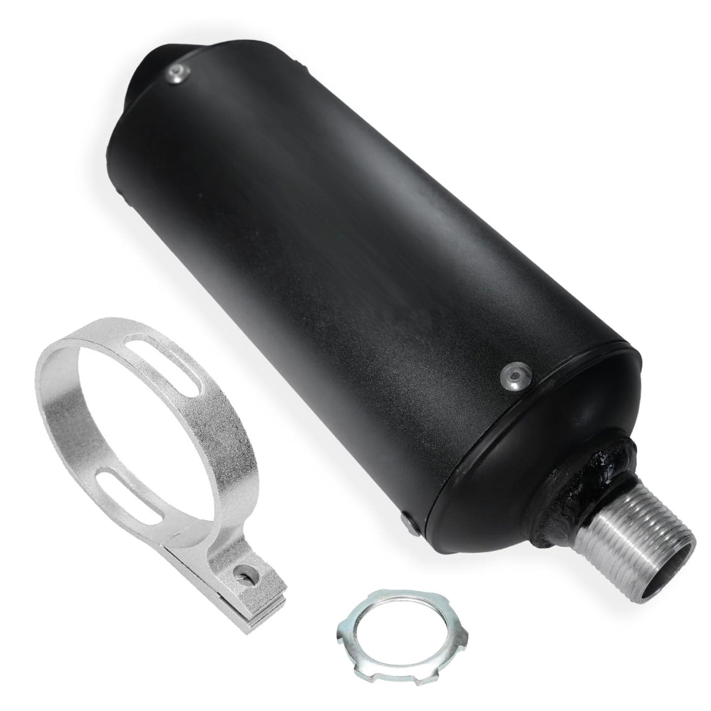 JMCHstore Performance Exhaust Muffler Silencer for Predator 212 196cc GX160 420cc 301cc GX390 98cc 65hp Coleman CT200U BT200X KT196 CT100U Baja Massimo MB200 Go Kart Engine Mini Bike Parts Black