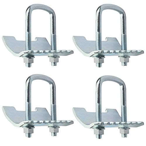 heneng 4 Pcs Strut Beam Clamp for 1-5/8" Strut Channel, 1100 lbs Load Capacity (Each), Square U-Bolt Beam Clamp