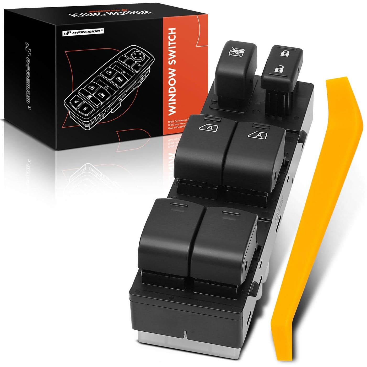 APremium Master Power Window Switch Compatible with Infiniti FX35 20092010 Front Left Driver Side Replace 254011CA3B 254011CA0B