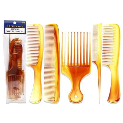 Aristocrat Assorted Tortoise Comb Set Comb Unisex 5 Pc