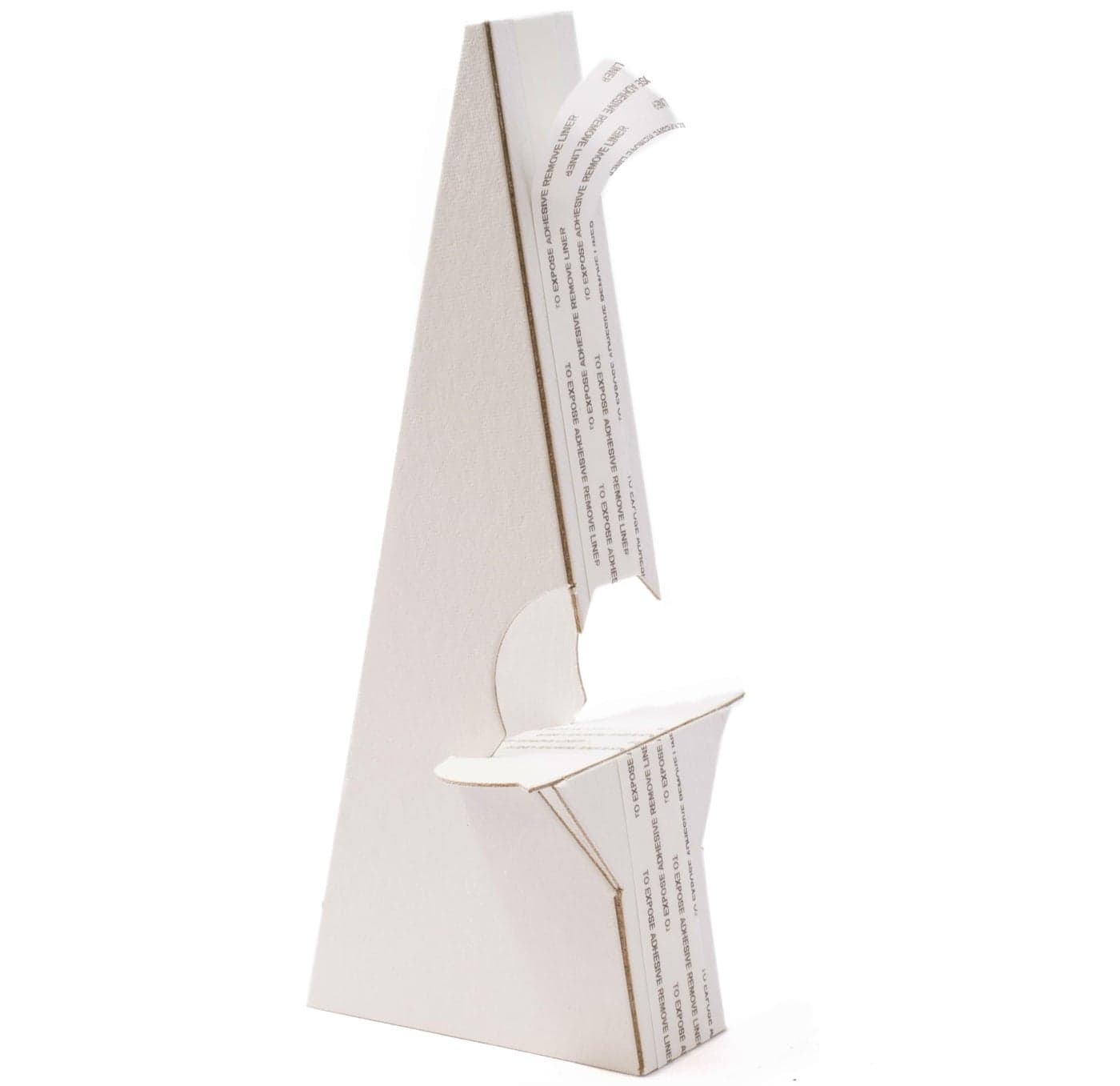 Golden State Art Cardboard Easel Back Self Stick Stand Archival Quality AcidFree 7 Inch Double Wing Display Signs Pictures Brochures Posters Photographs and Document Pack of 50 White