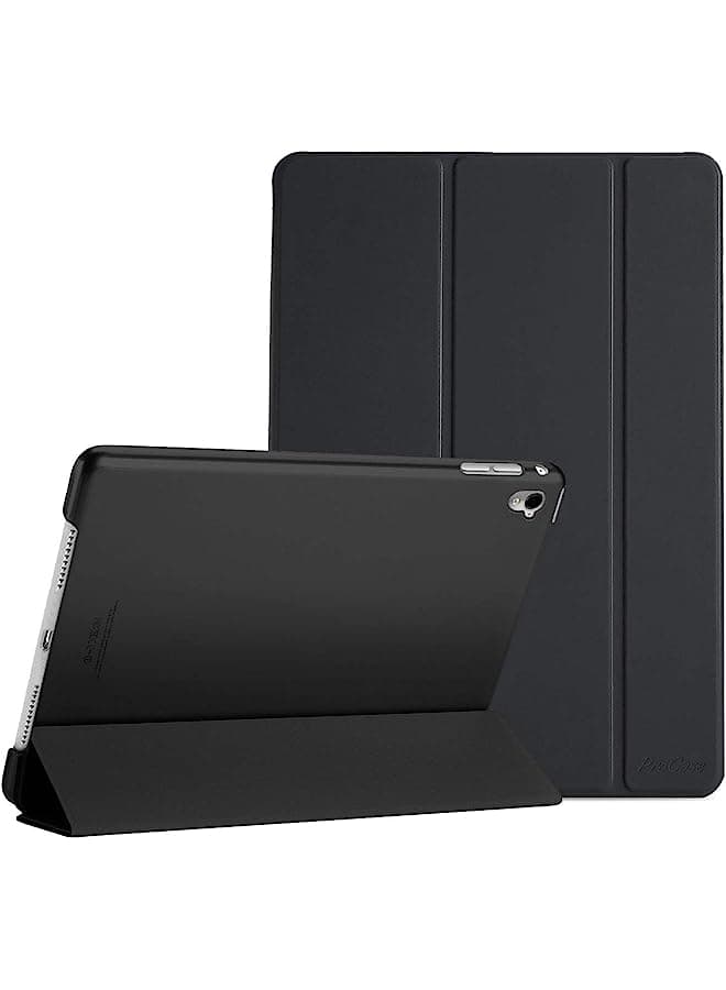 Ipad Pro 9.7 Case 2016 (Old Model), Ultra Slim Lightweight Stand Smart Case Shell With Translucent Frosted Back Cover For Apple Ipad Pro 9.7 Inch (A1673 A1674 A1675) -Black