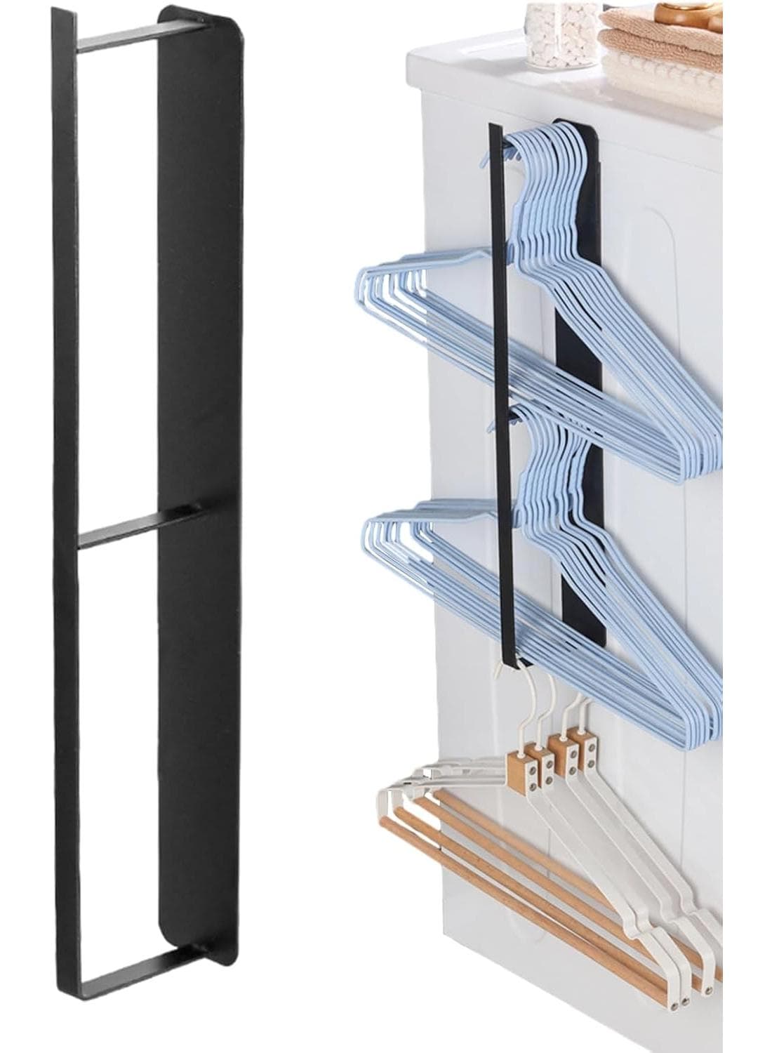 Wall Hanger Holder Punch-free Clothes Hanger Wall Mount Storage Rack Organizer Space Saving Wardrobe Hanger Holder