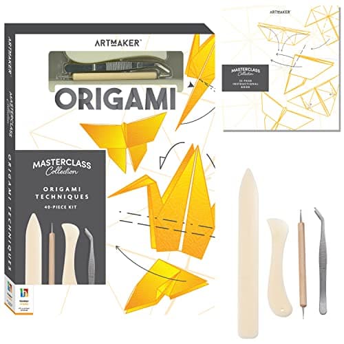Hinkler Art Maker Masterclass Collection Origami Techniques Kit Beginner to Advanced Origami Japanese Art Origami Guide Craft Kits Arts and Craft for Adults