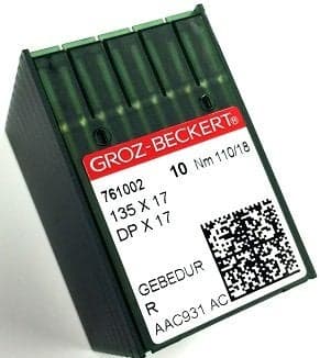 Groz-Beckert 135 X 17 #18 Pack of 100 Sewing Machine Needles