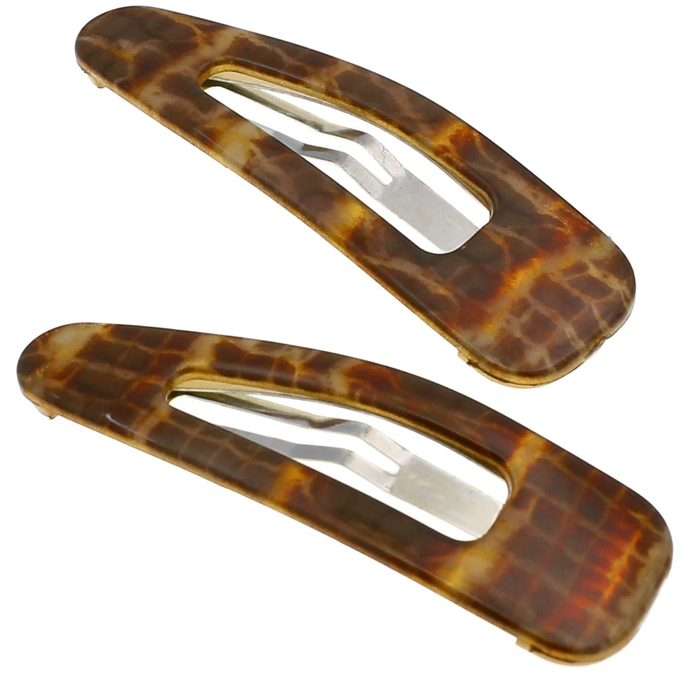 Camila Paris CP3093 French Hair Barrettes Clips Snap Hair Slides Clic Clac for Women Styling Girls Side Slidein Metal Snap Pin Hair Accessories for Women Strong Hold No Slip Grip Made in France