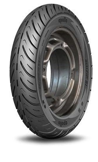 Apollo tyres Actizip S1 90/100-10 Tubeless Bike Tyre, 10 Inches