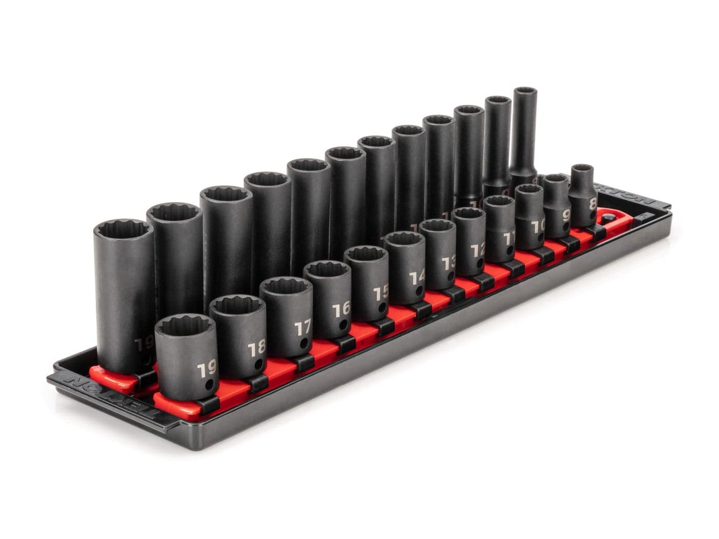 TEKTON 38 Inch Drive 12Point Impact Socket Set with Rails 24Piece 819 mm SID91213