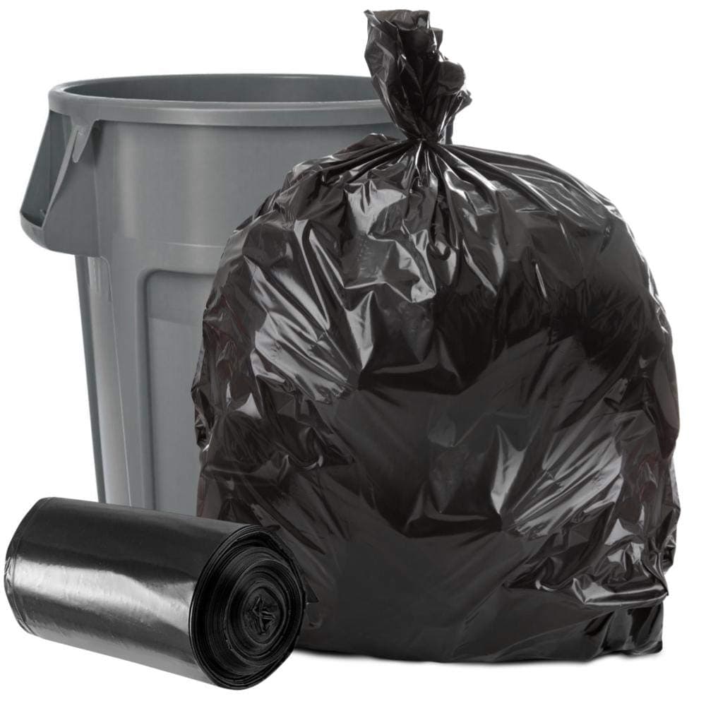 Plasticplace 4045 Gallon Trash Bags 15 Mil Black Heavy Duty Garbage Can Liners 40 x 46 100 Count