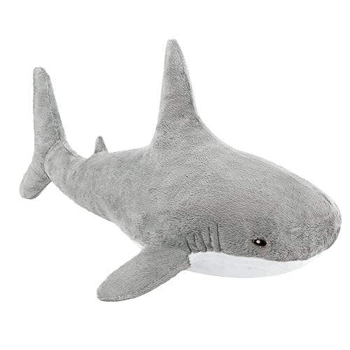 MUPI Shark Stuffed Animal Plush 11 Cute Shark Toy Plush Pillows Soft Cotton Sharks Plushies Ocean Sea Animal Doll Gifts for Boys Girls Kids AdultsGrey
