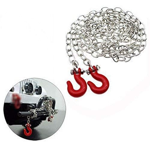 ShareGoo Mini Metal Trailer Hook Chain Compatible with 110 RC4WD D90 Axial SCX10 RC Rock Crawler Climbing Car Truck