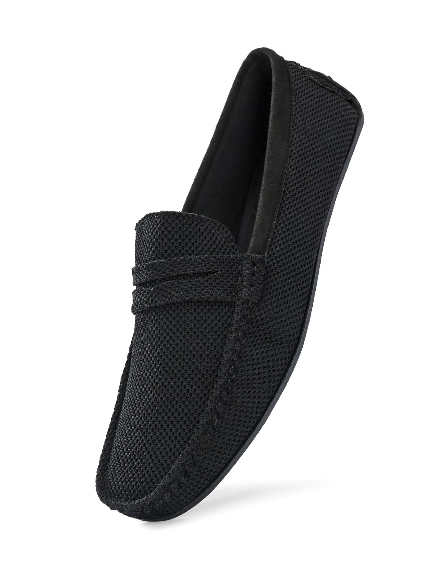 Server Newman's Knit Loafers for Men S59 Lightweight Shoes for Boys, Designed for All Seasons Black 7 UK/ind