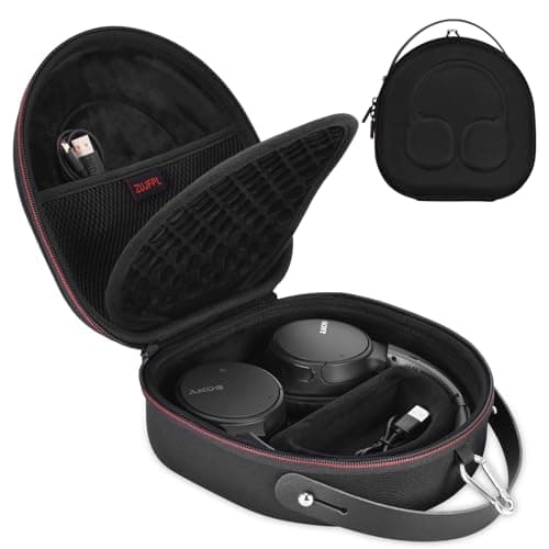 ZUJFPL EVA Hard Case Compatible with JBL Tune 710BT / 720BT / 770NC, and Sony WH-CH710N/WH-CH720N/WH-CH702N Noise Canceling Wireless Headphones, Premium Travel Protective Storage Bag - Black