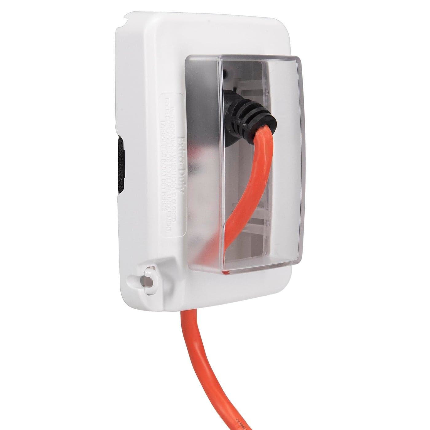 Intermatic WP7000W LowProfile ExtraDuty Weatherproof 1Gang Cover White Expandable Front Window Versatile Mounting Complete Installation Kit Protect Outdoor Outlets