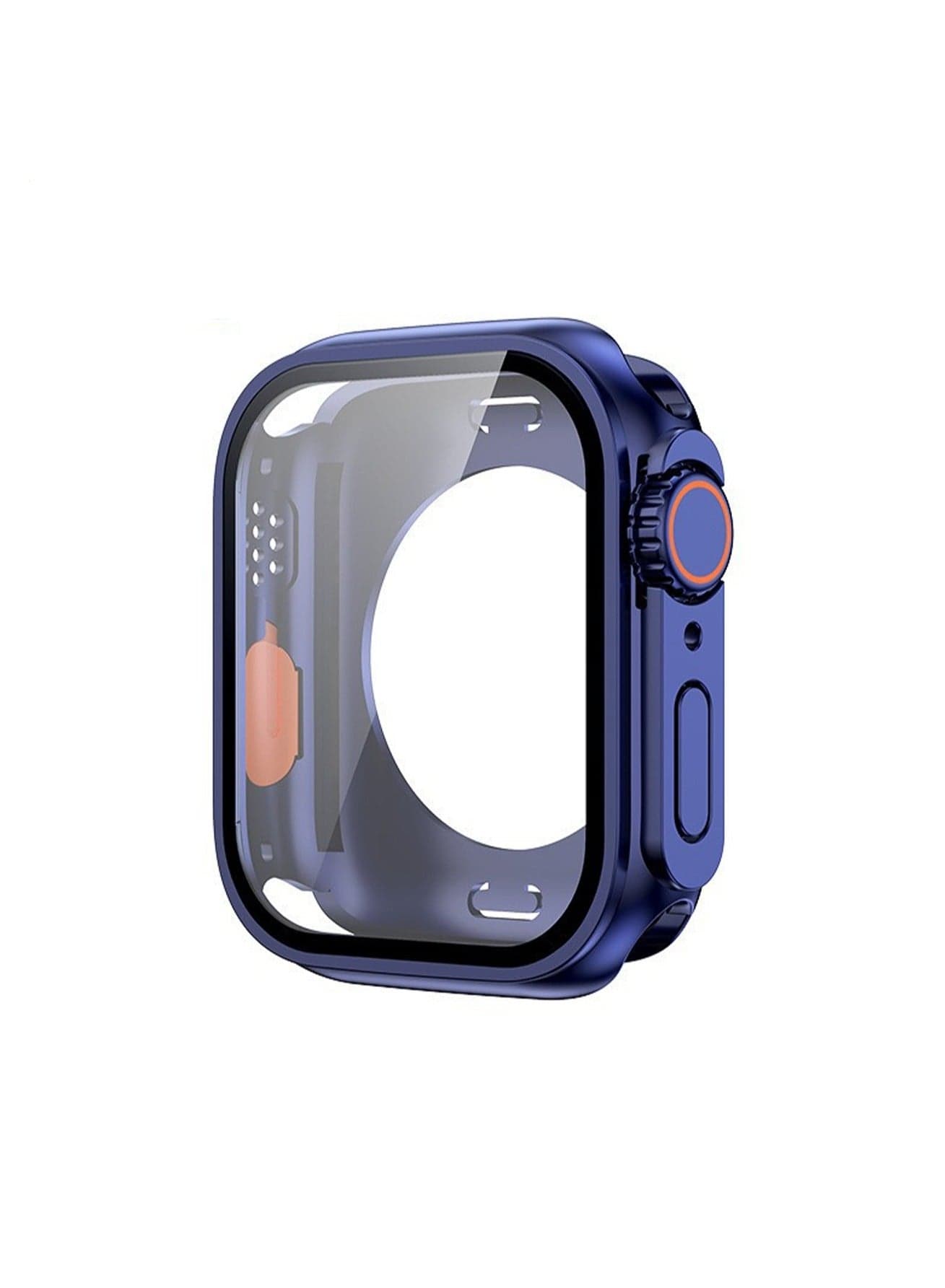 Dark Blue + Orange For Apple Iwatchs10 (42mm) Protective Cover With Tempered Film, Waterproof And Drop-Proof