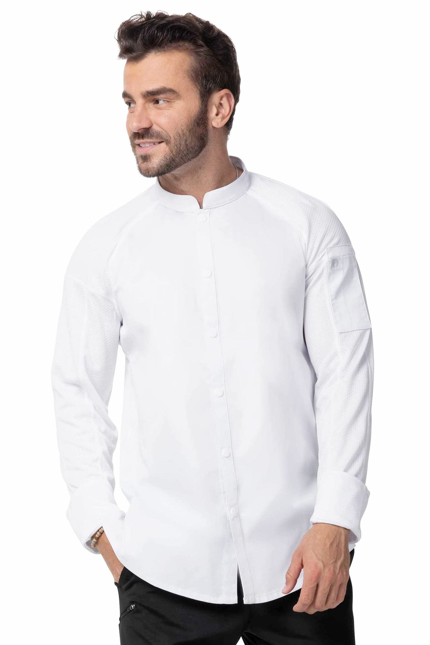 Chef Works Men's Tulum Chef Coat, White, Medium