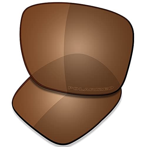 SAUCER Premium Replacement Lenses for Oakley Holbrook OO9102 Sunglasses High Definition - Amber Brown Polarized