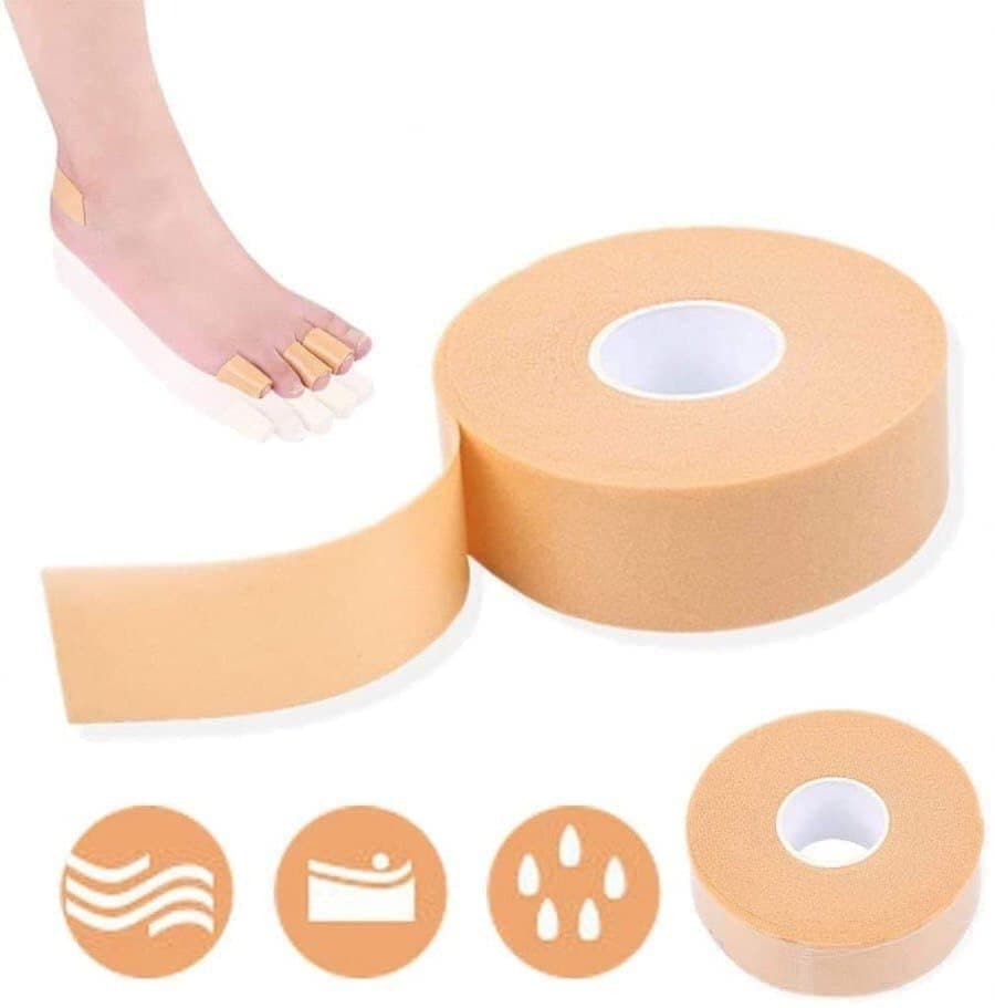 Kitssential® Waterproof Foot Care Sticker Heel Grip Tape Foot Care Protector Anti Slip Feet Pad Adhesive Heel Insole Cushion Shoe Tape For Skin Tape Bandages- Beige Pack Of 1