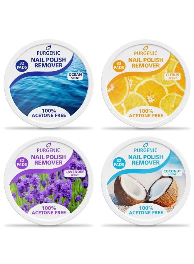 Nail Polish Remover Pads - (256 Count) - On the Go & Travel - Lint Free Nail Polish Wipes - Pre-soaked Pads Made All Natural Ingredients - Cuticle Wipes - No Harsh Odor or Chemicals