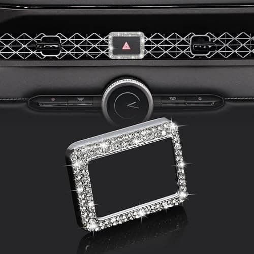 TOMALL Bling Car Accessories Compatible with Honda Accord 11th 20232025 Hazard Warning Button Cover for CRV Civic HRV Center Console Air Vent Hazard Warning Light Cap Trim Decorations for Car