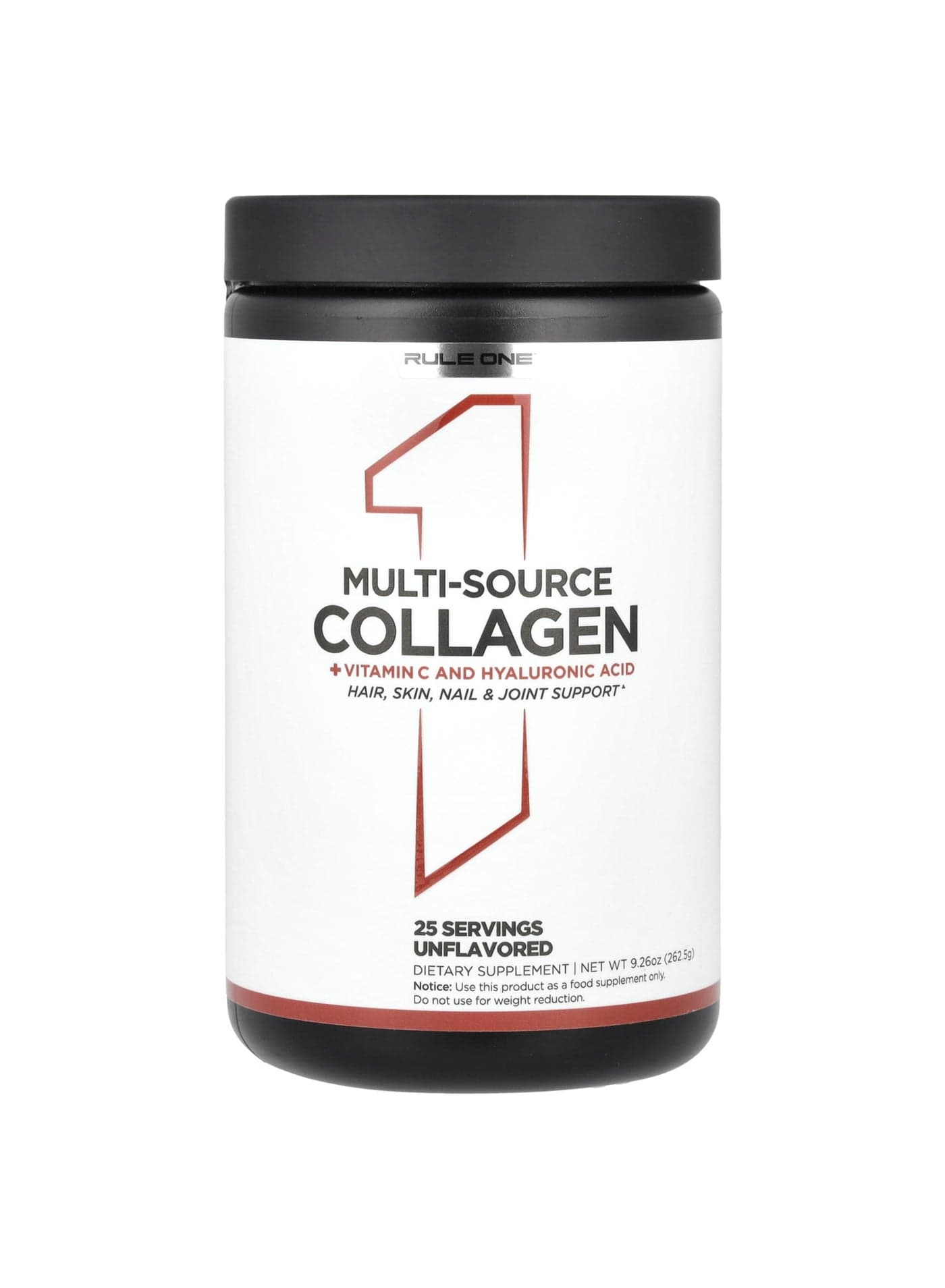 Multi-Source Collagen + Vitamin C and Hyaluronic Acid, Unflavored, 9.26 oz (262.5 g)