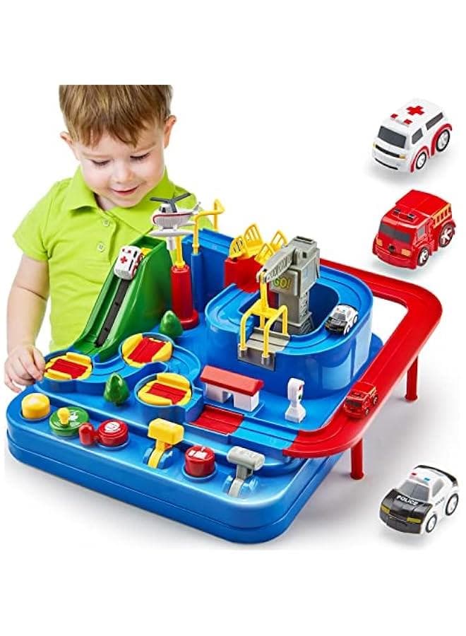 Toys for 3 Year Old Boys Birthday Gift - Large Race Track - 3 Year Old Boy Toys - Car Toys for Boys 3-4-5-6-7 - Montessori/Thinking/Fine Motor Skills/STEM Toys