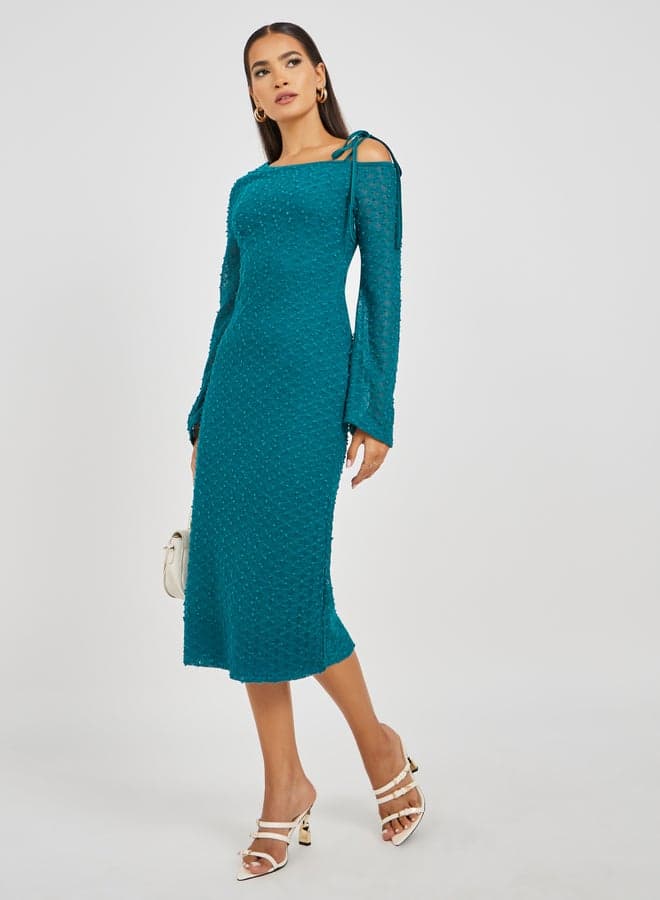 Textured Midi Dress