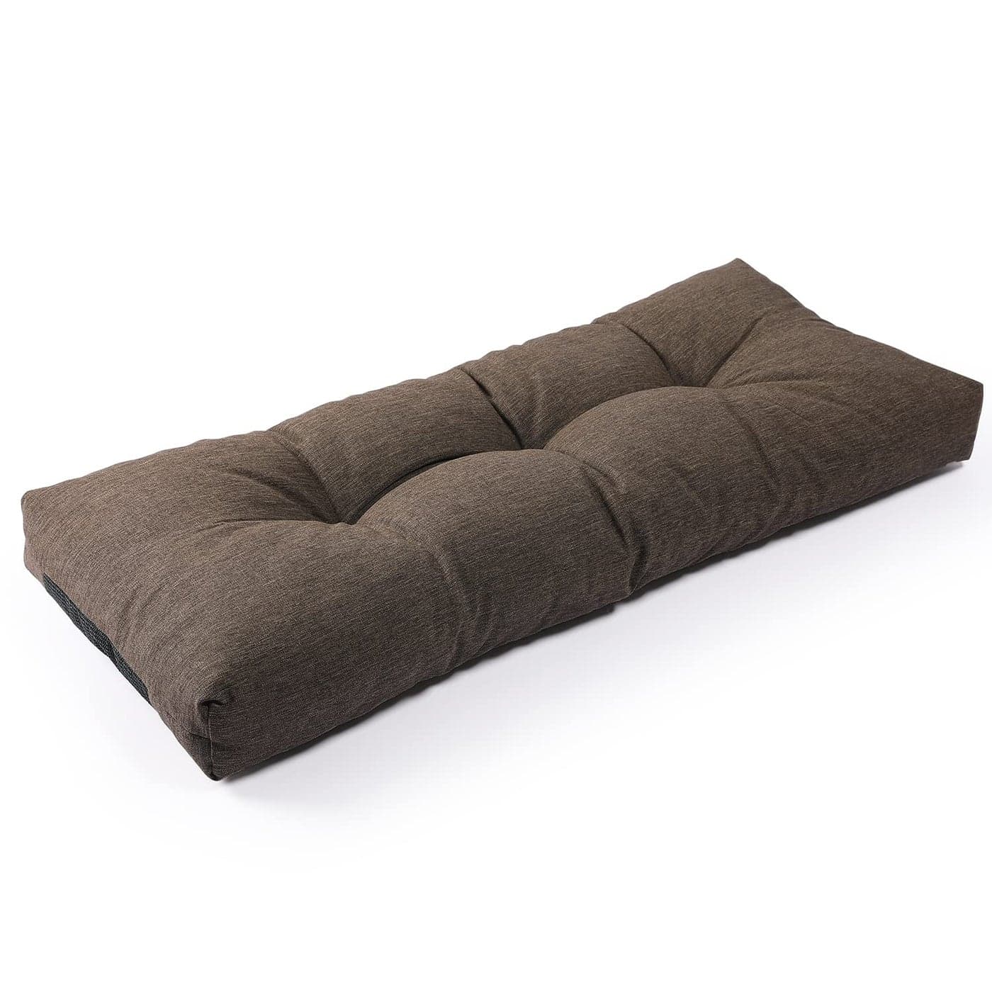 SUNROX LokGrip Non slip Tufted Memory Foam Bench Cushion FadeShield Water Resistant Durable Thicken OutdoorIndoor Bench Seat Pads 30x14x4 inch Heather Chestnut