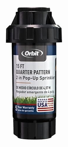 Orbit 54324 2" Pop-Up Spray Head Sprinkler with Quarter Pattern Nozzle