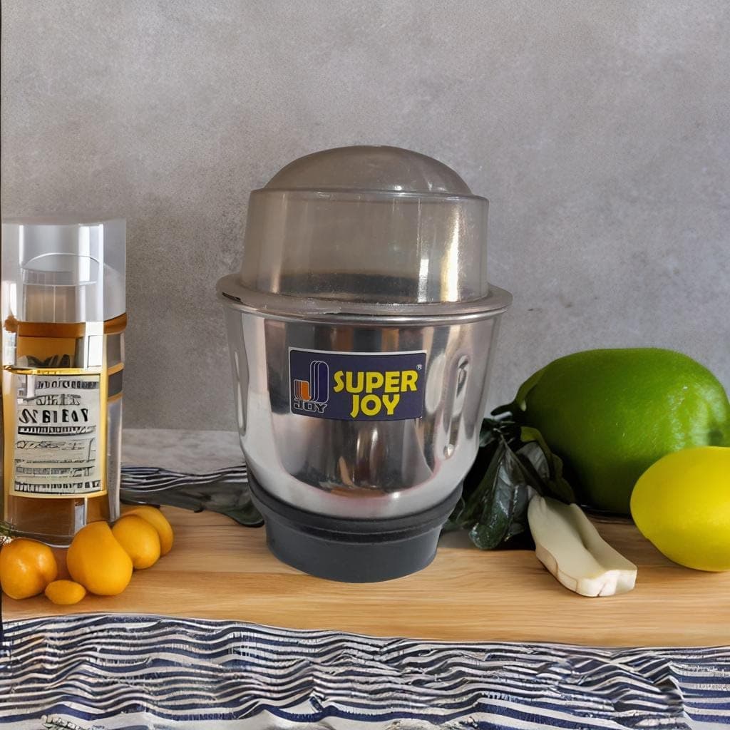 Super Joy Stainless Steel Heavy Mixer Grinder Chutney Jar with Lid (450 ml) Compatible for Bajaj GX1, GX3, GX4, GX8, GX3501, GX3701, GX4701, GX3000, GX400, GX3, 702,Twister Deluxe,Twister,Bravo