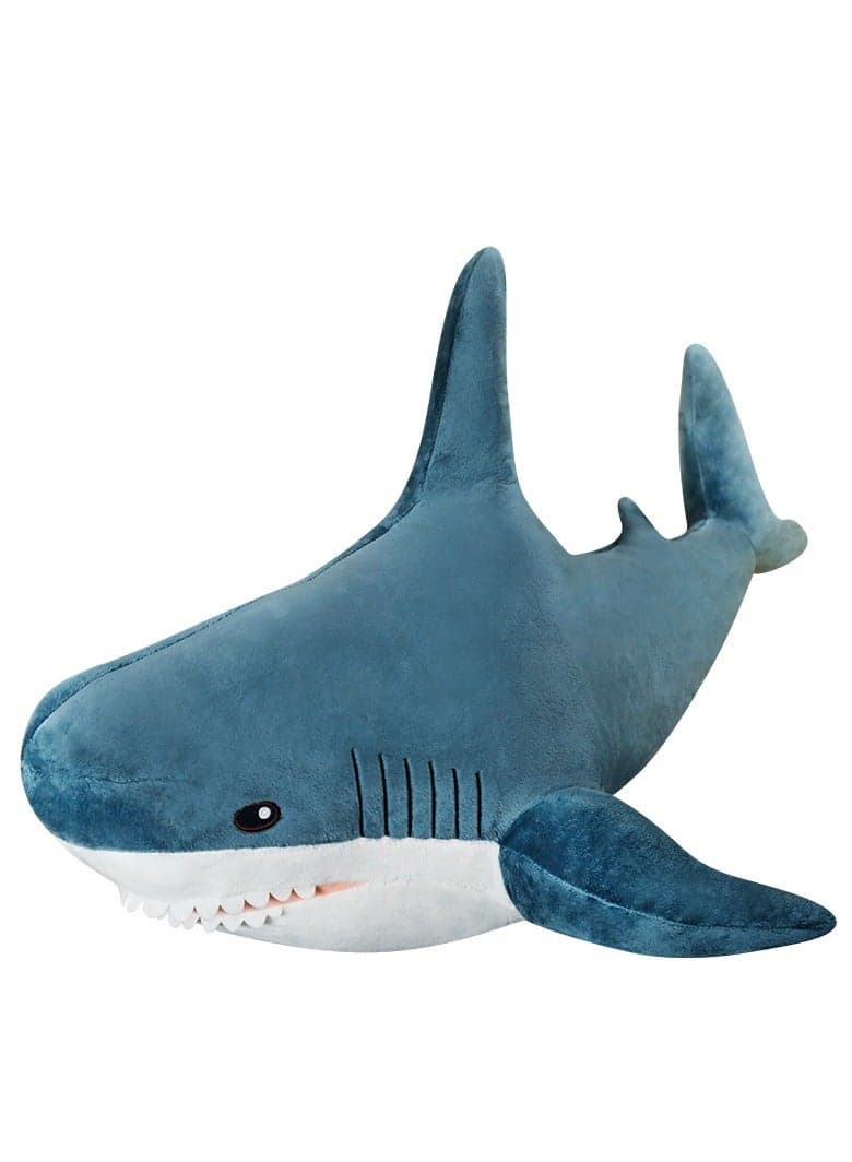 Chubby Giant Shark Plush Animal Weighted Shark Pillow Soft Shark Plush Shark Decorating Stress Relief Kids and Ladies Birthday Holiday Gifts