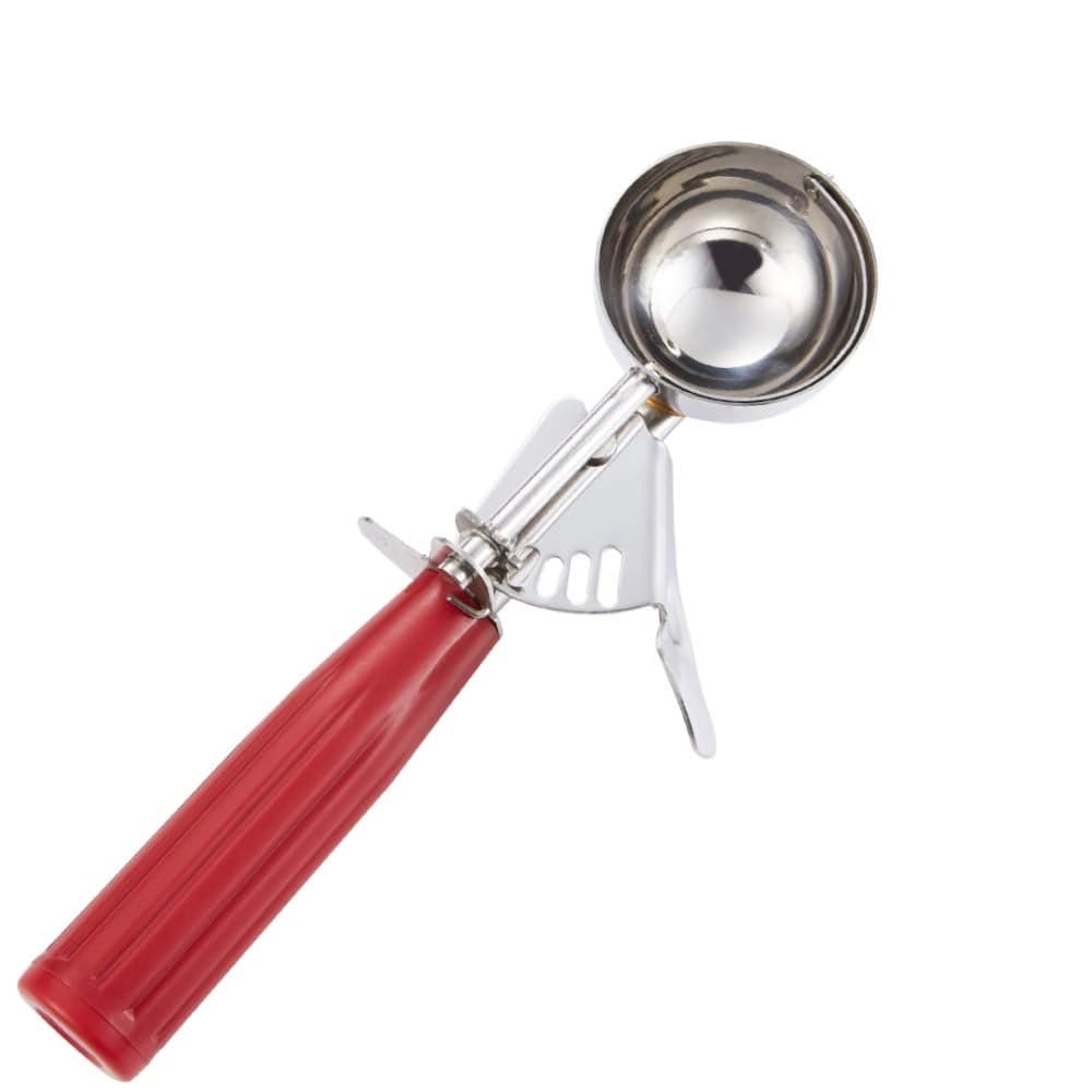 Saebye Cookie Scoop 24 135 oz Disher Scoops Portion Scoop Portion Control 188 Stainless Steel Red Handle