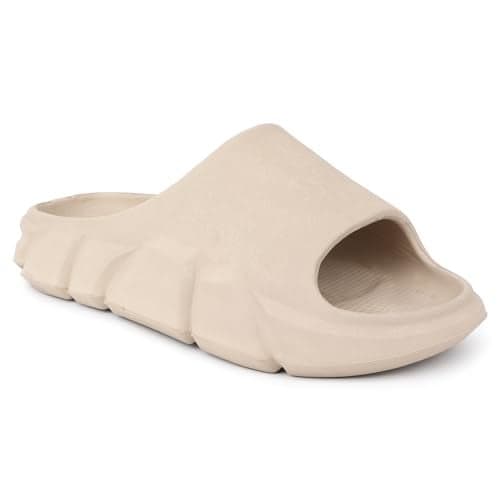 Hygear Men's Moulded Slipper-HG-GE-1022-Light beige- 9