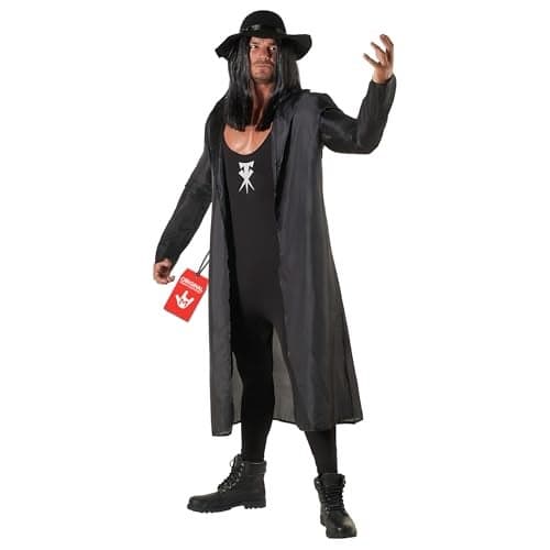 Morph The Undertaker Costume, WWE Undertakes Costume, WWE Costumes Adult, Halloween Costumes for Men, Large