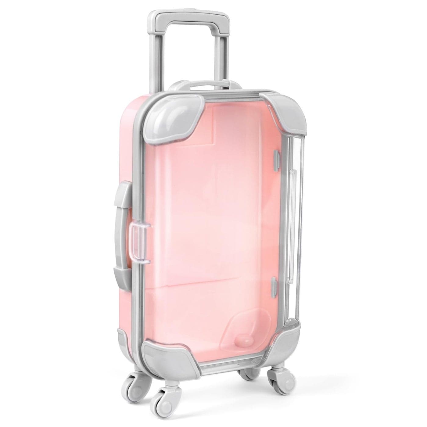AUEAR 1 Pack False Eyelashes Box Suitcase Packaging Pink Mini Trolley Candy for Lashes