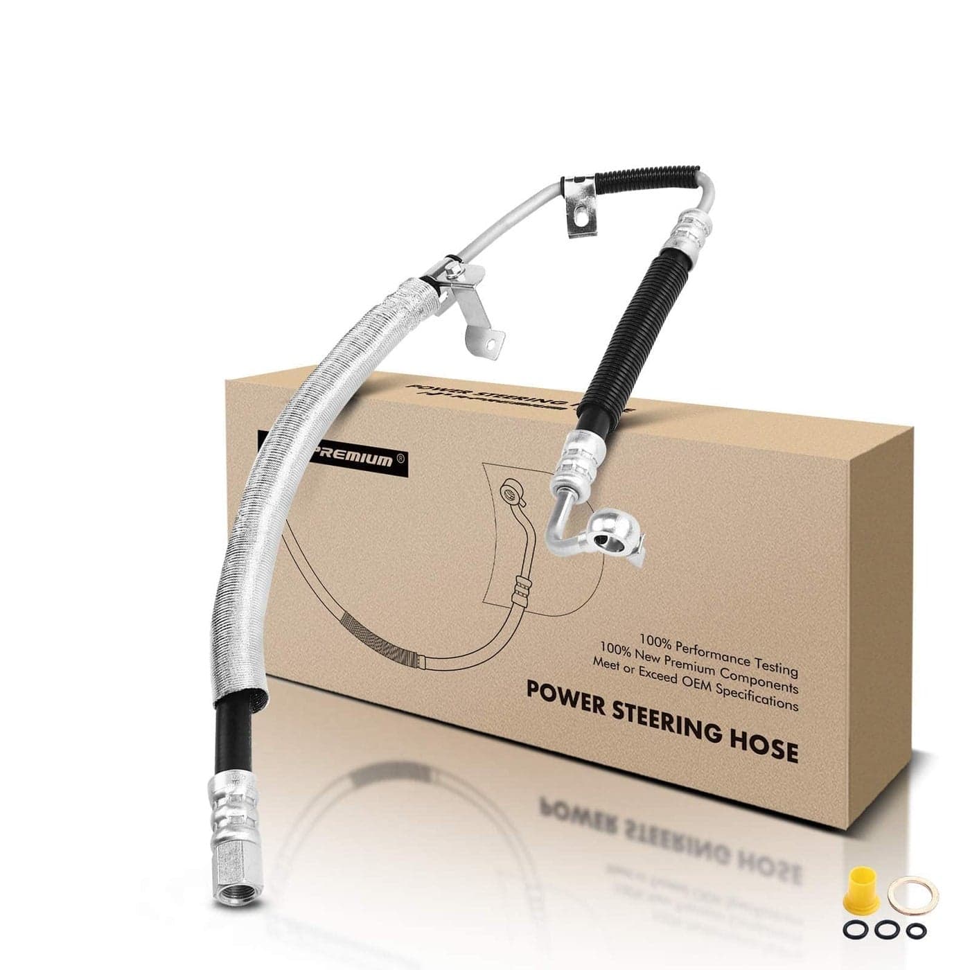 APremium Power Steering Pressure Hose Line Assembly Compatible with Toyota Camry 20012006 Solara 20042006 2008 Lexus ES300 20022003 ES330 20042006 30L 33L From Pump
