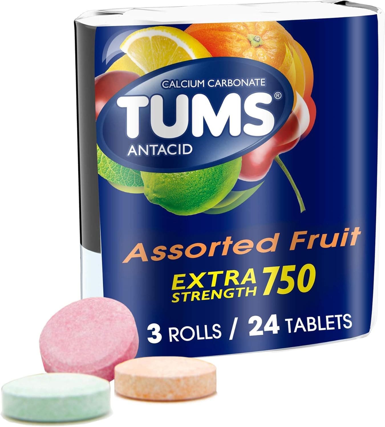 Advil LiquiGels minis 200mg Ibuprofen Pain Reliever Capsules and TUMS Fruit Antacid Chewable Tablets Heartburn Relief