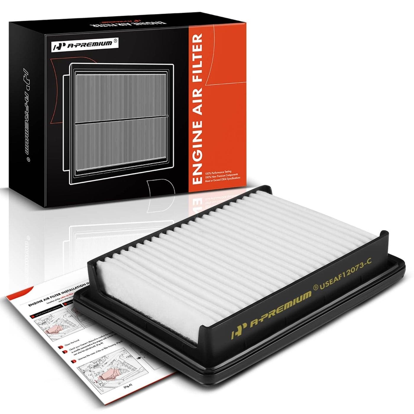APremium Engine Air Filter Compatible with Chevrolet Spark 2016 2017 2018 2019 2020 2021 2022 14L Replace 95238310